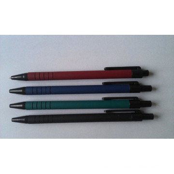 2016 Plastic Stick Ball Pen with Rubber Finish Barrel